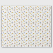 Wildblumen-Wasserfarben-Blumenmuster Geschenkpapier (Flach)