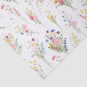 Wildblumen-Wasserfarben-Blumenmuster Seidenpapier (Ausschnitt)