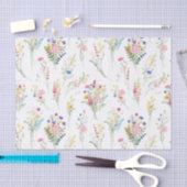 Wildblumen-Wasserfarben-Blumenmuster Seidenpapier (Handwerk)