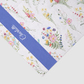 Wildblumen-Wasserfarben-Blumenmuster Seidenpapier (Ausschnitt)