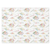 Wildblumen-Wasserfarben-Blumenmuster Tischdecke (Vorderseite (Horizontal))