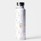 Wildblumen-Wasserfarben-Blumenmuster Trinkflasche (Rechts)