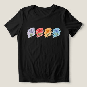 Wildblumen-Wasserfarben-T-Shirt  Tri-Blend Shirt