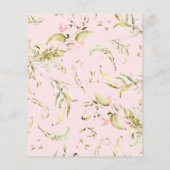 Wildblumen Wasserfarbenrunde Hochzeiten im Frühjah Flyer (Hinten)