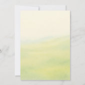 Wildblumen Wasserfarbenwelt Hochzeit auf Wiesen Einladung (Rückseite)