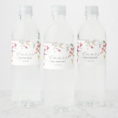 Wildblumen, Wasserflaschen, Etiketten (Flaschen)