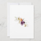 Wildblumen Weibliche Blüte 40. Geburtstag Party Einladung (Rückseite)