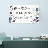 Wildblumen "Welcome to" Chic Boho Wedding Banner (Messeveranstaltung)