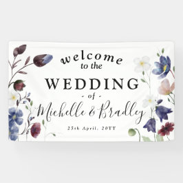 Wildblumen "Welcome to" Chic Boho Wedding Banner