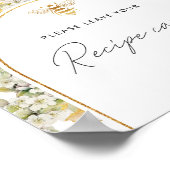 Wildblumen werden hier Ihre Rezeptkarte verlassen Poster (Ecke)