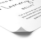 Wildblumen, wie groß das Bauchposter der Mama ist Poster (Ecke)