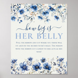 Wildblumen Wie groß ist ihr Baby-Duschspiel? Poster