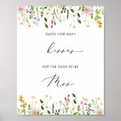 Wildblumen wie viele Küsse Brautparty Poster (Vorne)