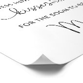 Wildblumen wie viele Küsse Brautparty Poster (Ecke)