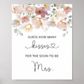 Wildblumen wie viele Küsse Brautparty Poster (Vorne)