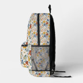 Wildblumen-Wiese Boho-Muster Bedruckter Rucksack (Rechts)