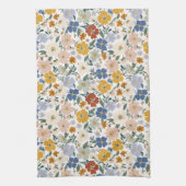 Wildblumen-Wiese Boho-Muster Geschirrtuch (Vertikal)