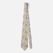 Wildblumen-Wiese Boho-Muster Krawatte (Vorderseite)
