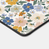 Wildblumen-Wiese Boho-Muster Schreibtischunterlage (Ecke)