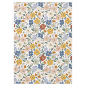 Wildblumen-Wiese Boho-Muster Tischdecke (Vorderseite)