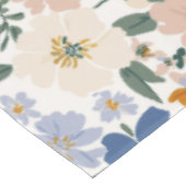 Wildblumen-Wiese Boho-Muster Tischdecke (Schrägansicht)