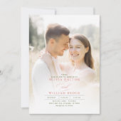 Wildblumen Wiese Elegantes romantisches Hochzeitss Einladung (Vorderseite)