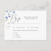 Wildblumen-Wiese für Hochzeitsszenarien Begleitkarte (Vorderseite)