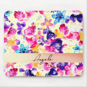 Wildblumen-Wiese Shabby-Blumen Mousepad