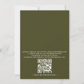 Wildblumen-Wiese-Torbogen Eleganter QR-Code Hochze Einladung (Rückseite)