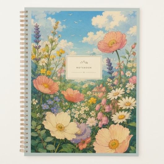 Wildblumen-Wiesen-Cottage-Planer Planer (Vorderseite)