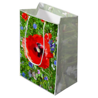 WILDBLUMEN-WIESEN-GESCHENKTÜTE MITTLERE GESCHENKTÜTE