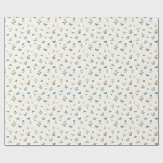 Wildblumen-Wiesen-Muster Botanischer Garten Floral Geschenkpapier