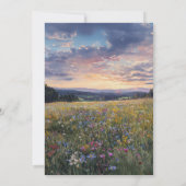 Wildblumen-Wiesen-Ruhestandsfeier Einladung (Rückseite)