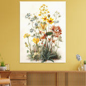 Wildblumen-Wiesenstrauß Leinwanddruck (Insitu (Wohnzimmer))