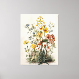 Wildblumen-Wiesenstrauß Leinwanddruck