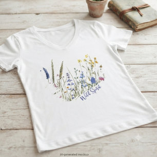 Wildblumen Wilde Seele Naturgeschenk für Frauen T-Shirt