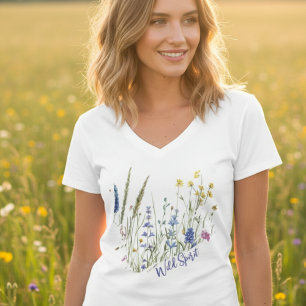 Wildblumen Wilde Seele Naturgeschenk für Frauen T-Shirt