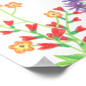 Wildblumen willkommen poster (Ecke)