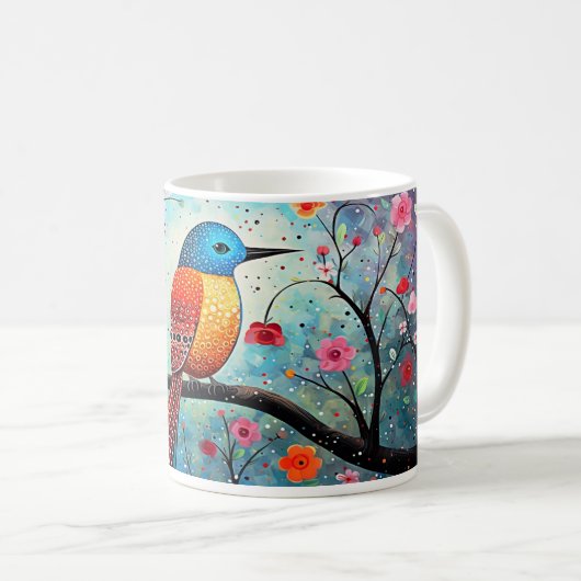 Wildblumen-Willkür-Tasse Kaffeetasse (VorderseiteRechts)