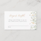 Wildblumen Windelung Begleitkarte (Vorderseite)