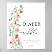 Wildblumen Windelung Poster (Vorne)