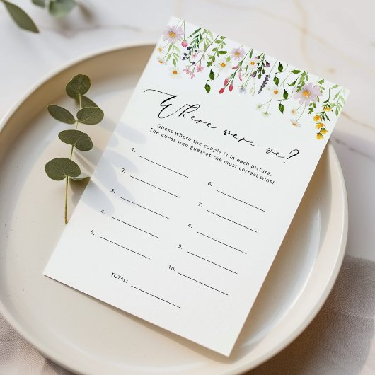 Wildblumen Wo waren wir Brautparty