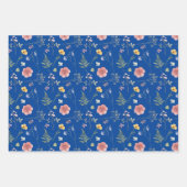 Wildblumen Wrapping Paper Flat Sheet Set 3 Geschenkpapier Set (Vorderseite 3)