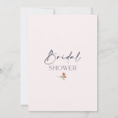 Wildblumen Wreath Bridal Dusche Einladung (Rückseite)