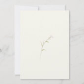 Wildblumen, wunderschöne Blume, von Hand gezeichne Einladung (Rückseite)