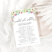 Wildblumen würden eher Brautparty spielen