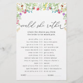 Wildblumen würden eher Brautparty spielen (Vorderseite)