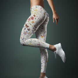 Wildblumen Yoga Whimsisches Wasser Leggings