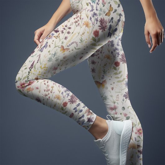 Wildblumen Yoga Whimsisches Wasser Leggings