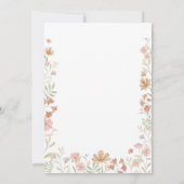 Wildblumen-Zeitkapsel-Merkkarte Dankeskarte (Rückseite)